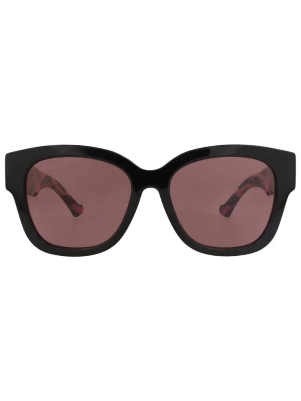 New Gucci Women's Sunglasses Square Rectangle Recycled Acetate Frame Black Black